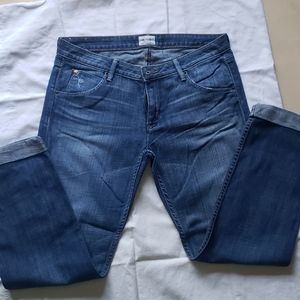 Hudson crop straight cuffed jeans size 30